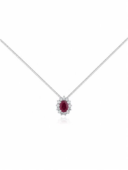 Necklace Cianfrone Gioielli Woman in Gold Rubino 0.27 Ct COOR-26-198 - COOR-26-198